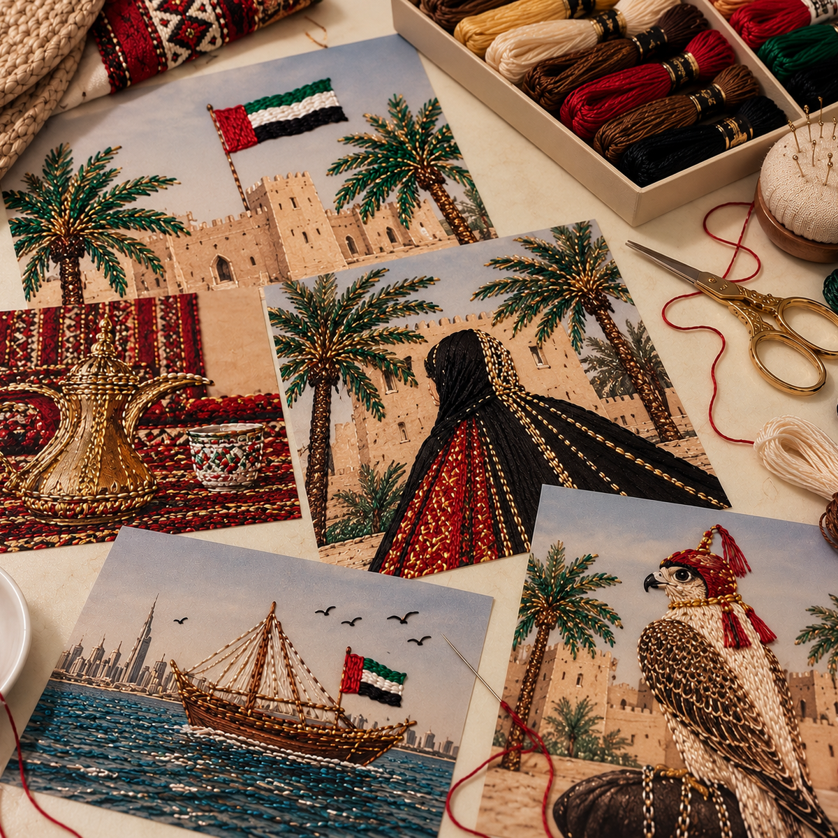 National Day Stitching Workshop 🧵🇦🇪